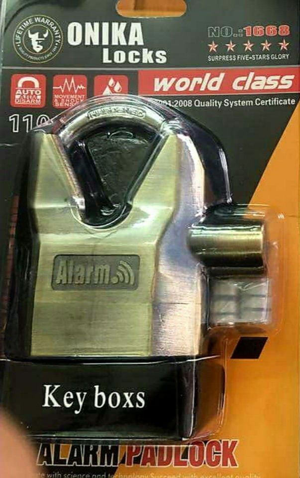 KHÓA XE BÁO ĐỘNG CHỐNG CẮT ONIKA 70mm - NO.1668