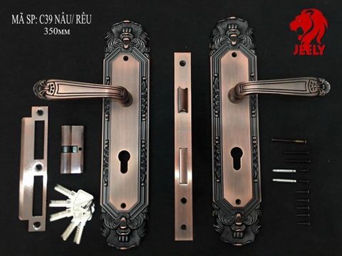  KHÓA TAY GẠT HỢP KIM KẼM XI THAU HỆ 1000 JEELY - C39AC 