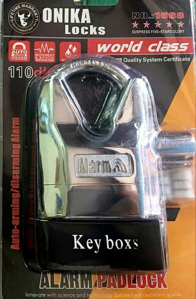 KHÓA XE BÁO ĐỘNG CHỐNG CẮT ONIKA 70mm - NO.1668