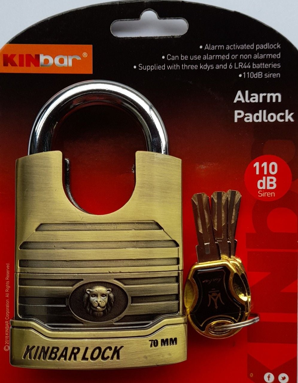 KHÓA BÁO ĐỘNG KINBAR