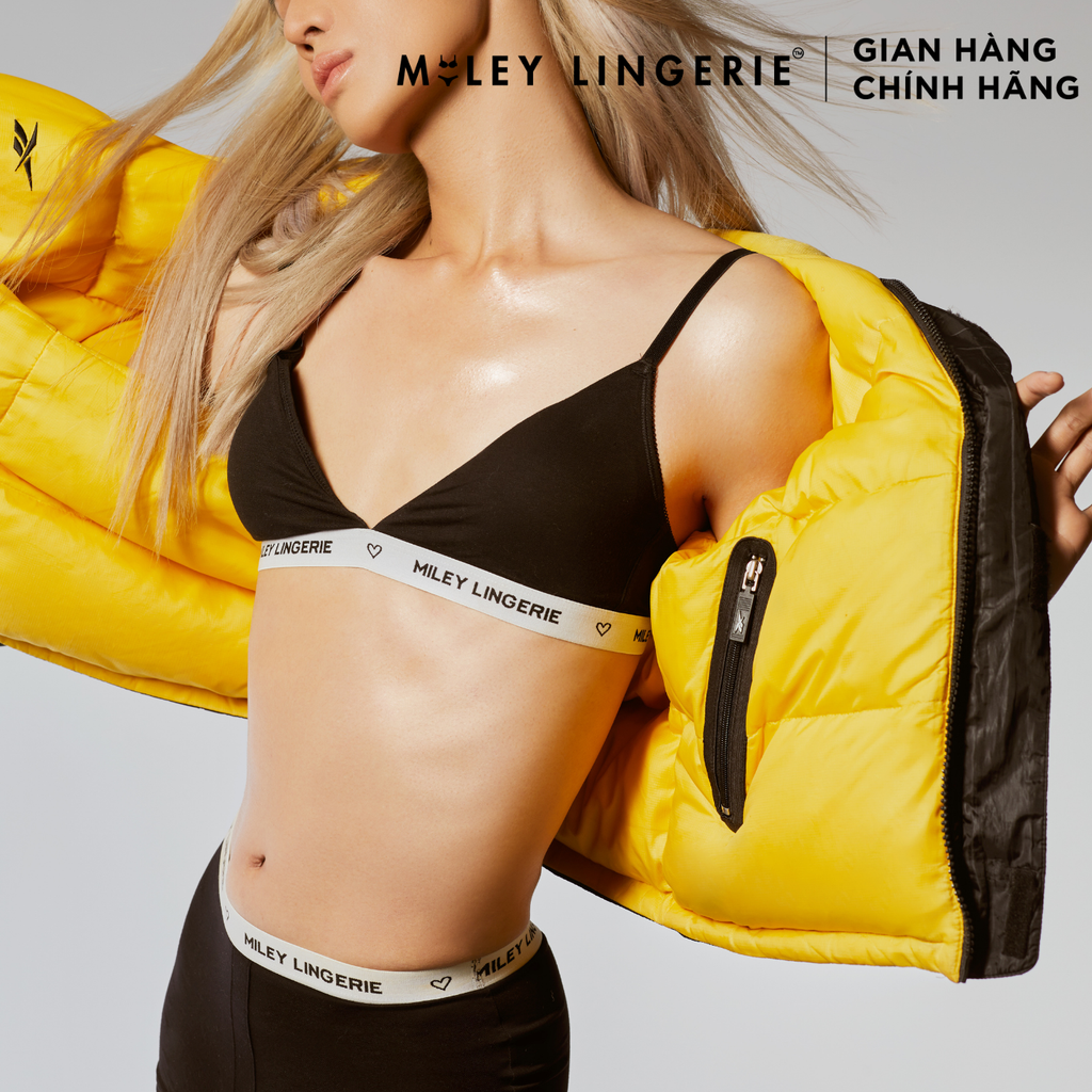 Bộ Đồ Lót Mút Mỏng Và Quần Boxer Nữ Vải Sợi Bamboo Từ Thiên Nhiên Viền Lưng Logo BeingMe Miley Lingerie