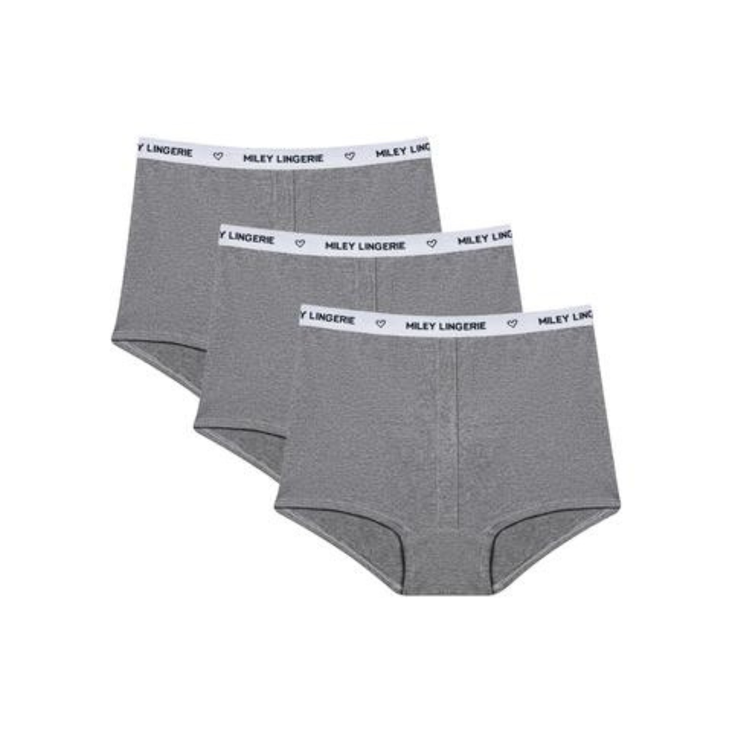 Combo 3 Quần Boxer Nữ Viền Lưng Logo Miley Lingerie BeingMe