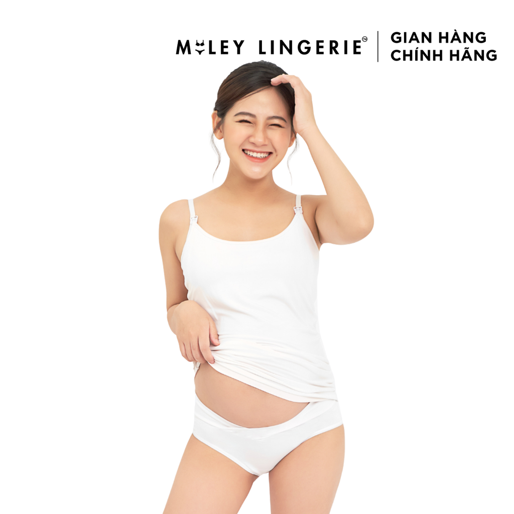 Áo Khoá Cài Trước Cho Con Bú Miley Lingerie Vải Sợi Thiên Nhiên Cao Cấp Bamboo PBS01