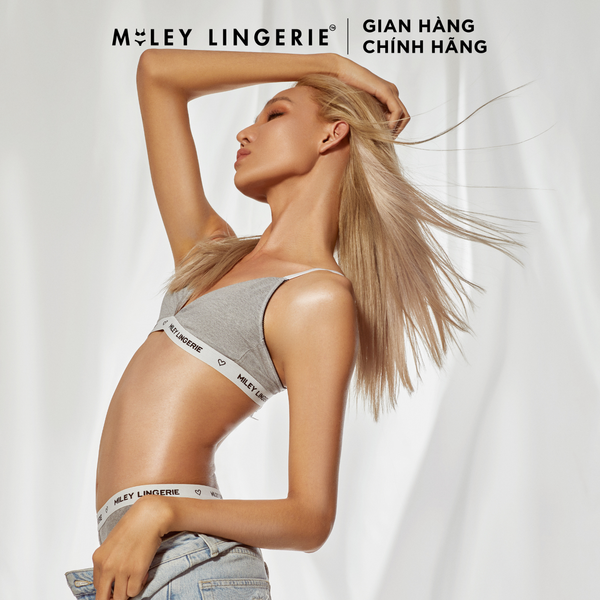 Áo Ngực Mút Mỏng Thời Trang Thể Thao Lưng Logo Chất Vải Cotton Thiên Nhiên BeingMe Miley Lingerie