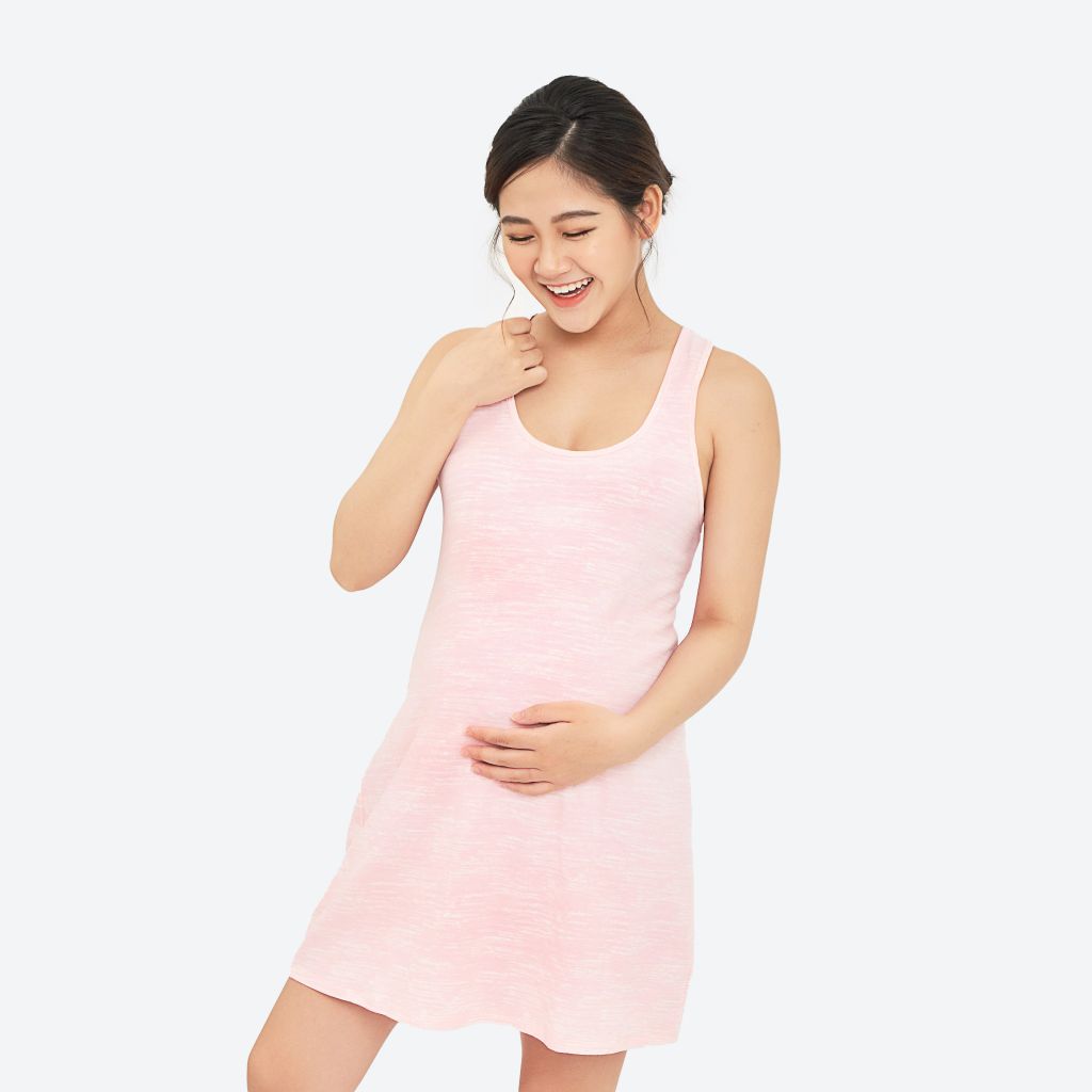 Đầm Ba Lỗ Cotton Cho Bầu NATURE WIND [DCP1208]