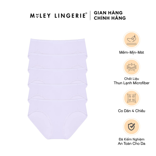 Combo 5 Quần Thun Lạnh Lưng Cao Co Dãn 4 Mềm Mịn Thoải Mái- MileyLingerie