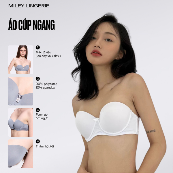 Áo Ngực Cúp Ngang Elegant [BRM02102]