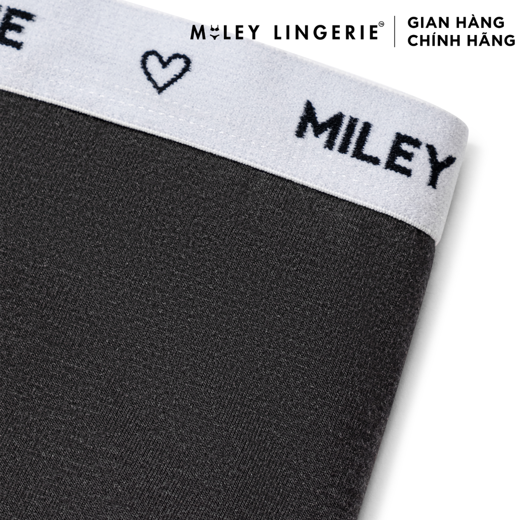 Bộ Đồ Lót Áo Cotton Có Gọng Đệm Vừa Nâng Ngực Và Quần Boxer Đồng Bộ Miley Lingerie