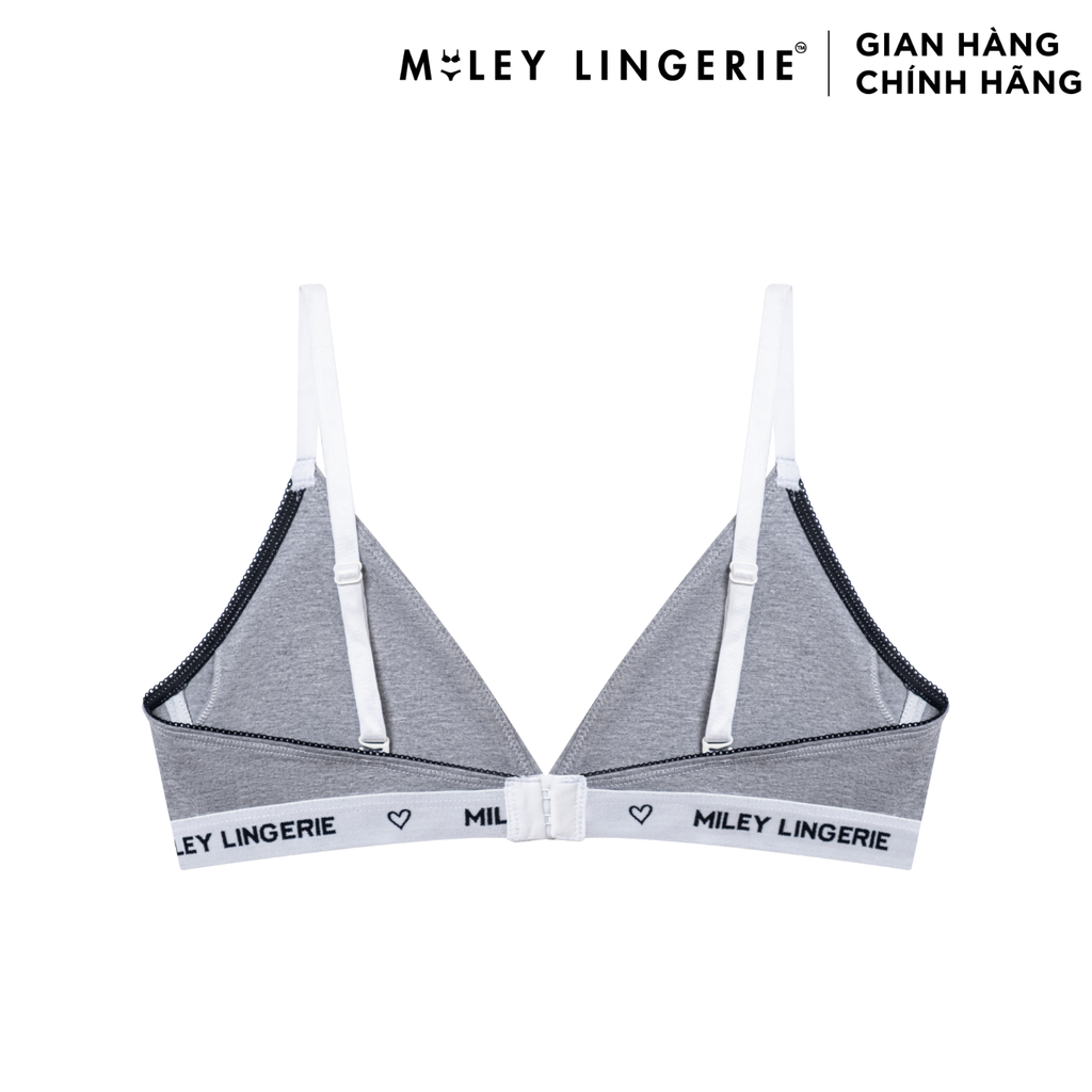 Bộ Đồ Lót Áo Có Đệm Mút Mỏng Và Quần Lưng Chéo Vải Cotton Tự Nhiên BeingMe Dust Star Miley Lingerie