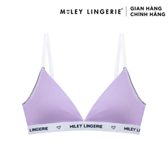 Combo 3 Áo Ngực Cotton Không Gọng Mút Mỏng Lưng Logo Thời Trang BeingMe Miley Lingerie