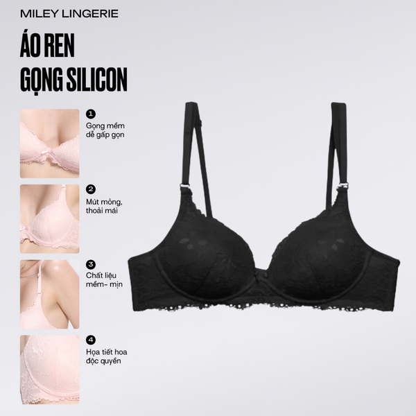 BỘ ĐỒ LÓT REN HOA KHÔNG GỌNG MÚT MỎNG - MILEY COMFORT [BRL01005 - FLS0103]