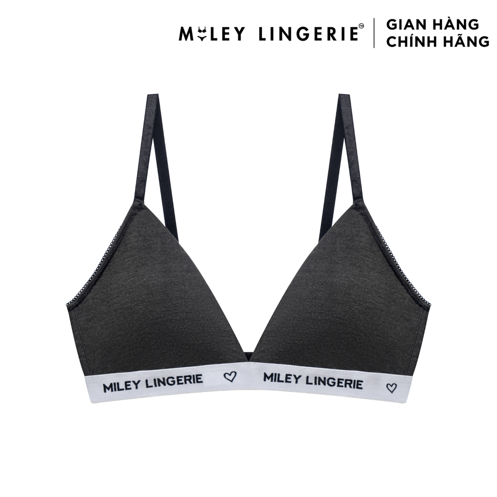 Combo 3 Áo Ngực Cotton Không Gọng Mút Mỏng Lưng Logo Thời Trang BeingMe Miley Lingerie