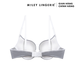 Bộ Đồ Lót Áo Cotton Có Gọng Đệm Vừa Nâng Ngực Lưng Logo Và Quần Lưng Xéo Đồng Bộ Miley Lingerie