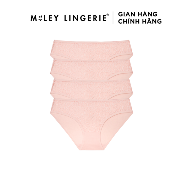 Combo 4 Quần Lót Modal Bikini Phối Ren Trước Miley Lingerie FCM04