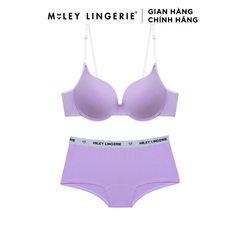 Bộ Đồ Lót Áo Cotton Có Gọng Đệm Vừa Nâng Ngực Và Quần Boxer Đồng Bộ Miley Lingerie