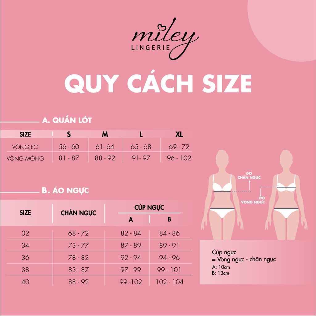 Bộ Đồ Lót Áo Cotton Có Gọng Đệm Vừa Nâng Ngực Và Quần Boxer Đồng Bộ Miley Lingerie