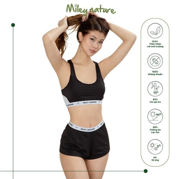 Bộ Đồ Lót Thể Thao Miley Lingerie Thun Lạnh Cao Cấp Miley Nature [SBS0104]