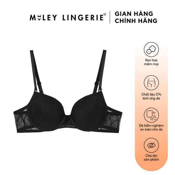 Áo Ngực Nữ Ren Zig Zag Likia Có Gọng Mút Mỏng.