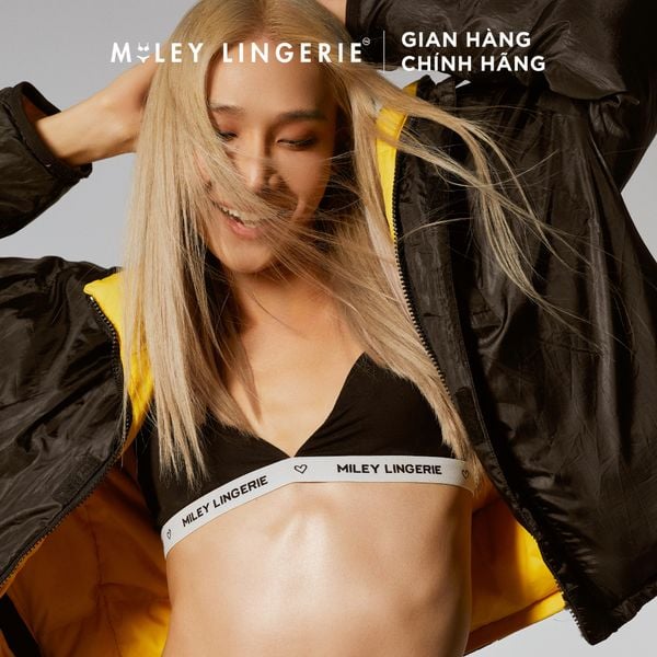 Bộ Đồ Lót Mút Mỏng Và Quần Boy Short Nữ Vải Sợi Bamboo Từ Thiên Nhiên Viền Lưng Logo BeingMe Miley Lingerie