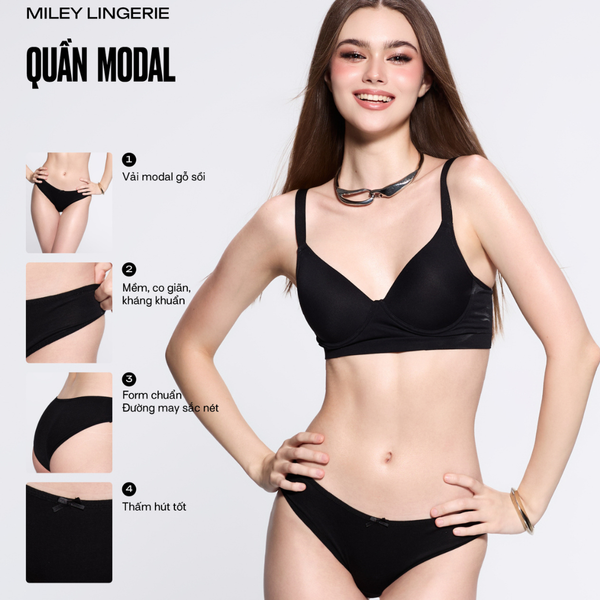 Quần Lót Nữ Modal Tự Nhiên Co Giãn Big Size (XL-5XL) Miley Lingerie