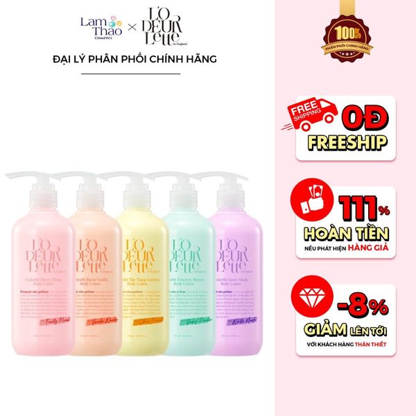 Sữa Dưỡng Toàn Thân Hương Nước Hoa Lodeurlette Colorfit Body Lotion 500ml