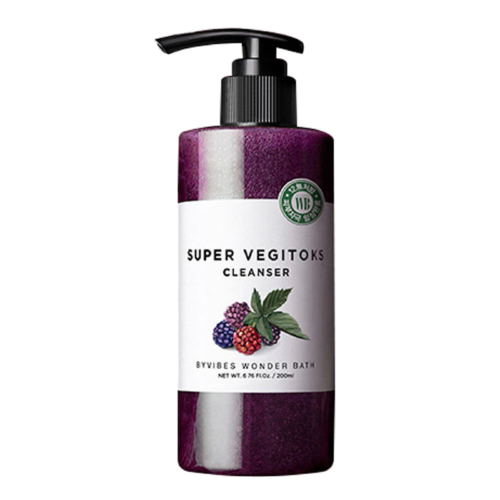 Sữa Rửa Mặt Sủi Bọt Khí 3 in 1 Ngăn Ngừa Lão Hóa Byvibes Wonder Bath Super Vegitoks Cleanser Purple