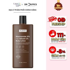 Sữa Dưỡng Thể Hỗ Trợ Dưỡng Trắng Da DrCeutics Niacinamide 10%+ α- Arbutin 2% Body Lotion 150ml