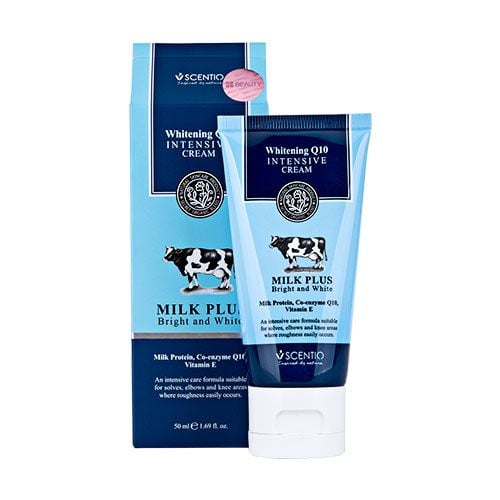 Kem Trị Thâm Đầu Gối, Khuỷ Tay Beauty Buffet Scentio Milk Plus Whitening Q10 Intensive Cream