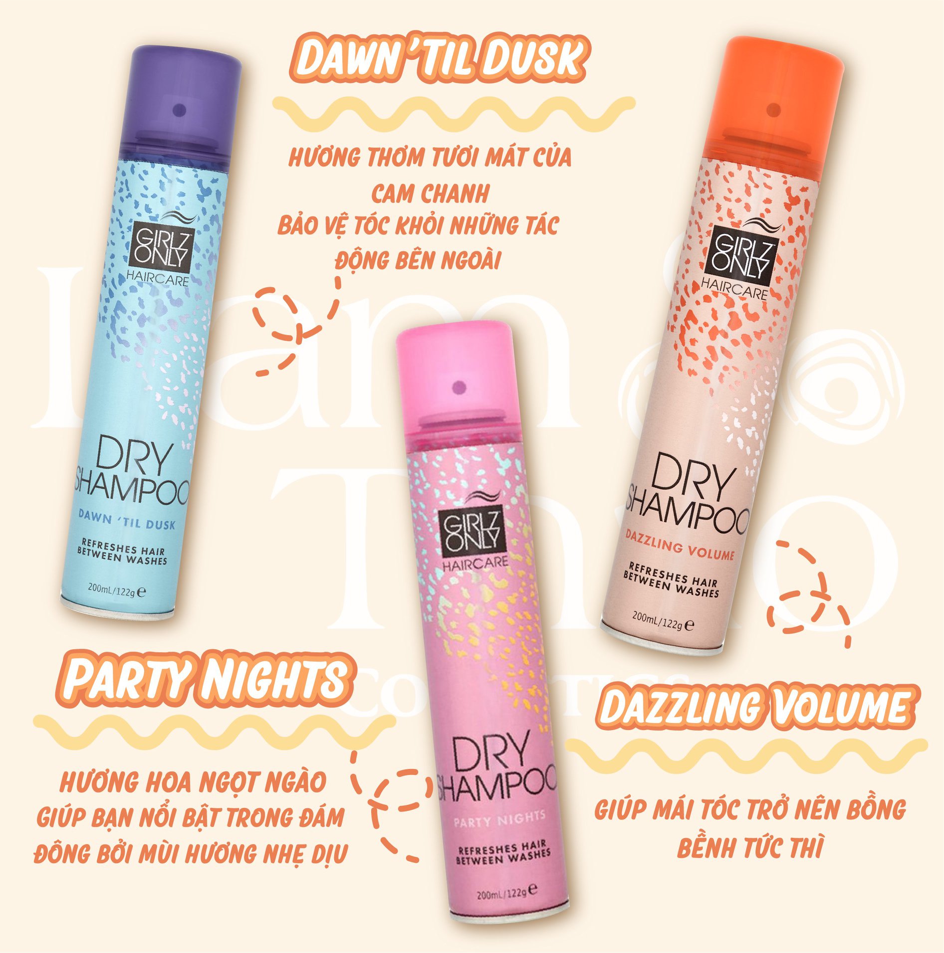 Dầu Gội Khô Girlz Only – Lam Thảo Cosmetics