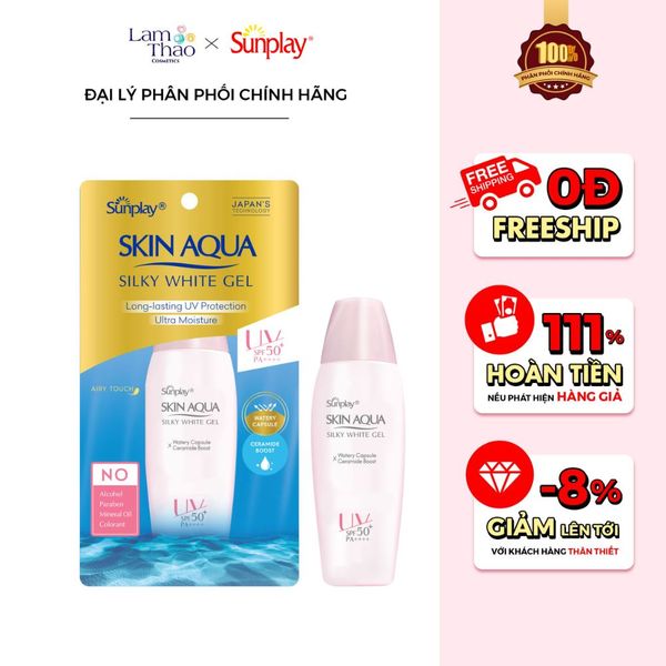 [MUA SP FULLSIZE TẶNG 1 BỘ UNO] Gel Chống Nắng Cho Da Nhạy Cảm Sunplay Skin Aqua Mild Care Gel SPF50+ PA+++