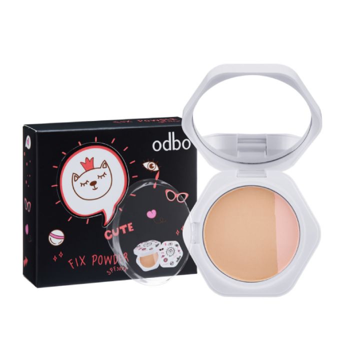 Phấn Phủ Che Phủ Tự Nhiên Odbo Fix Powder SPF 30 PA+