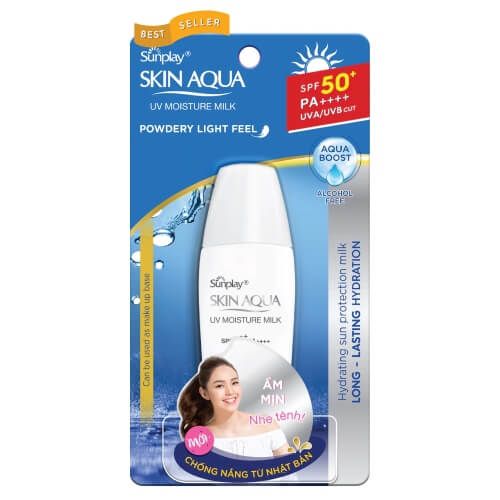 Chống Nắng Dạng Sữa Dưỡng Da Ẩm Mịn Sunplay Skin Aqua UV Moisture Milk SPF 50+ PA++++