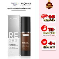 Kem Dưỡng Hỗ Trợ Làm Chậm Lão Hoá Và Hỗ Trợ Giảm Nếp Nhăn DrCeutics Retinol 0.5%+ Niacinamide 5% + Apple C.E 30g