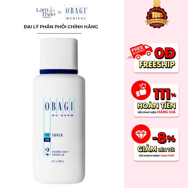 Nước Cân Bằng Da Cấp Ẩm Làm Sạch Da Dành Cho Mọi Loại Da Obagi Nu-Derm Toner