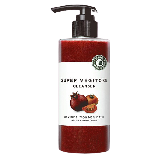 Sữa Rửa Mặt Sủi Bọt Khí 3 in 1 Làm Sáng Da Byvibes Wonder Bath Super Vegitoks Cleanser Red