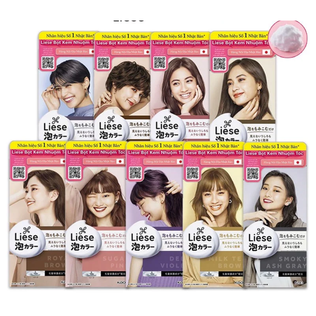 Thuốc Nhuộm Dạng Bọt Liese Creamy Bubble Hair Color Nhật Bản – Lam Thảo  Cosmetics