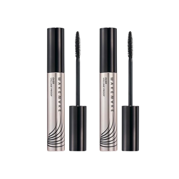 [ Mua 1 Tặng 1 ] Mascara Làm Dài Mi Wakemake Over Volume Proof Mascara Black Special Set