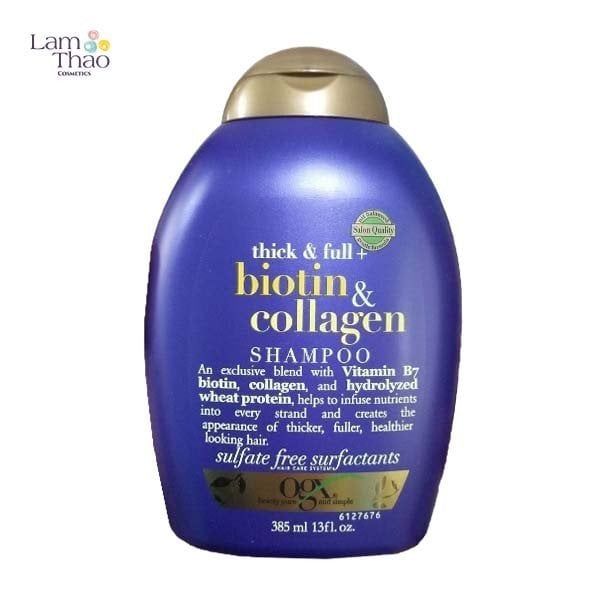 Dầu Gội Làm Dày Tóc OGX Biotin & Collagen Thick & Full + Biotin & Collagen Shampoo