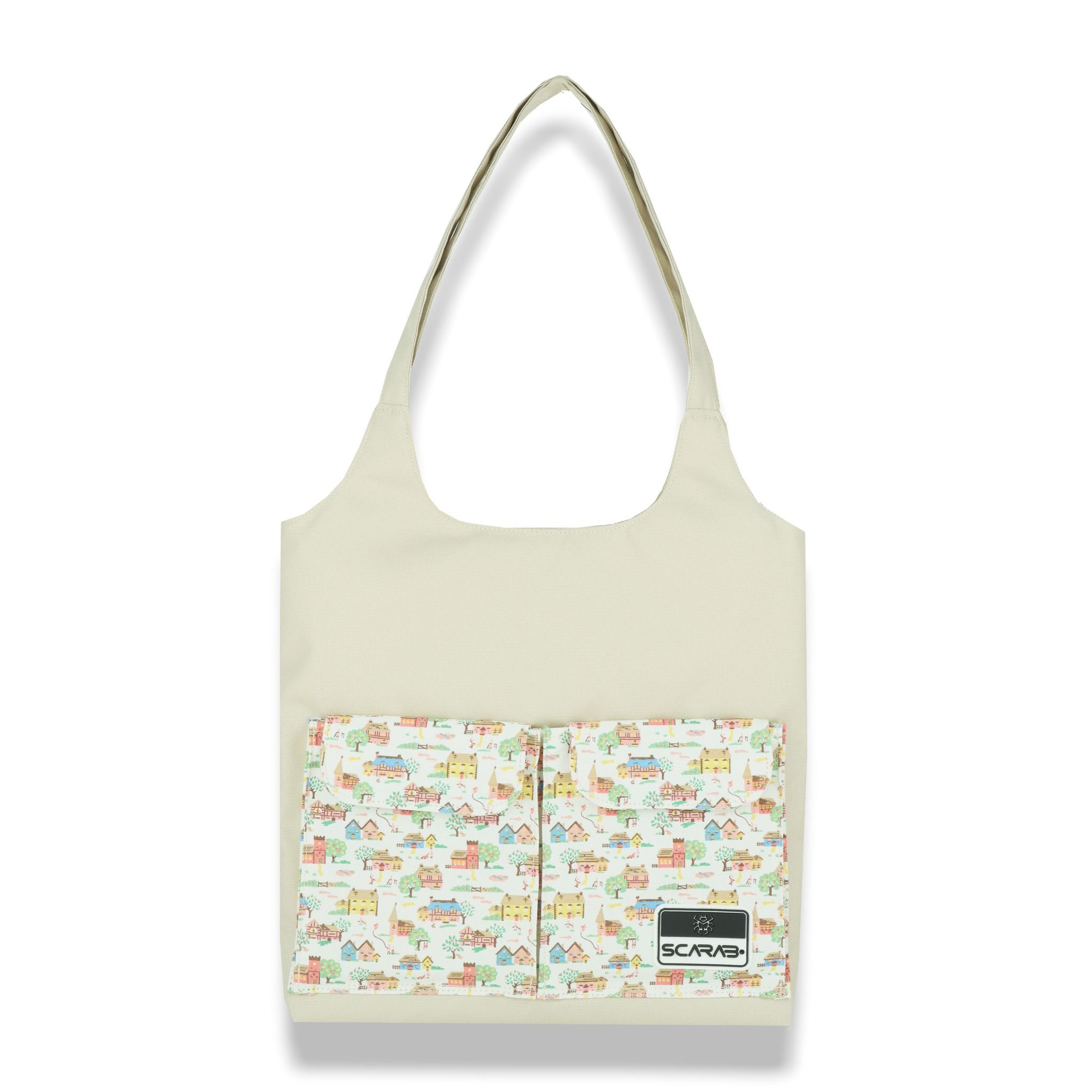  CARRY TOTE BAG - BEIGE 