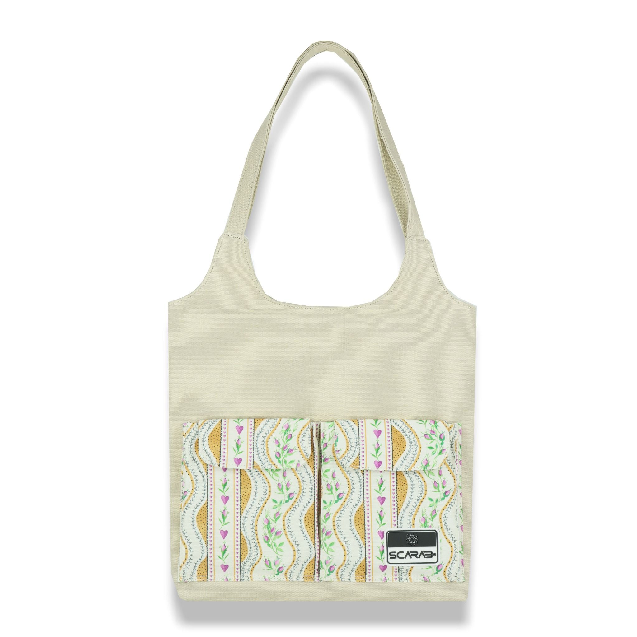  CARRY TOTE BAG - BEIGE 