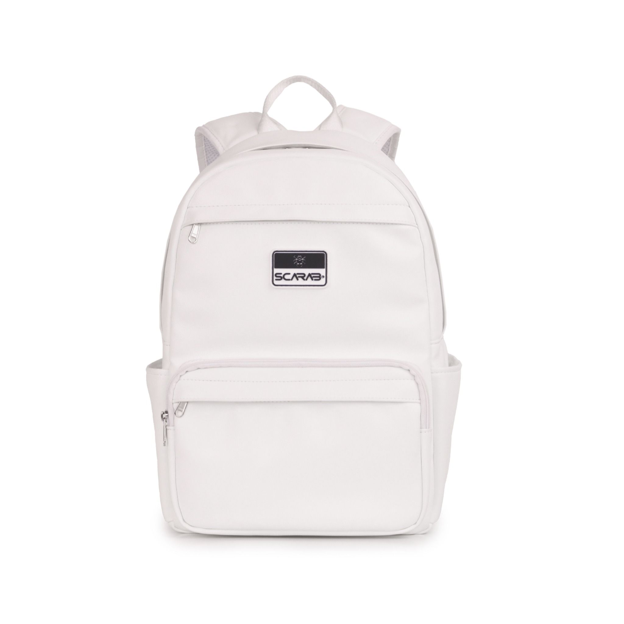  Multi Leather Backpack - White 