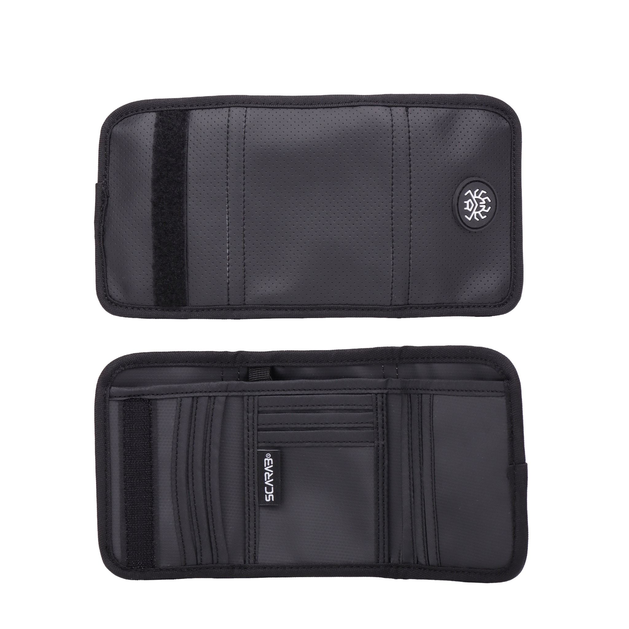  Scarab Trifold Wallet - Black Dot 