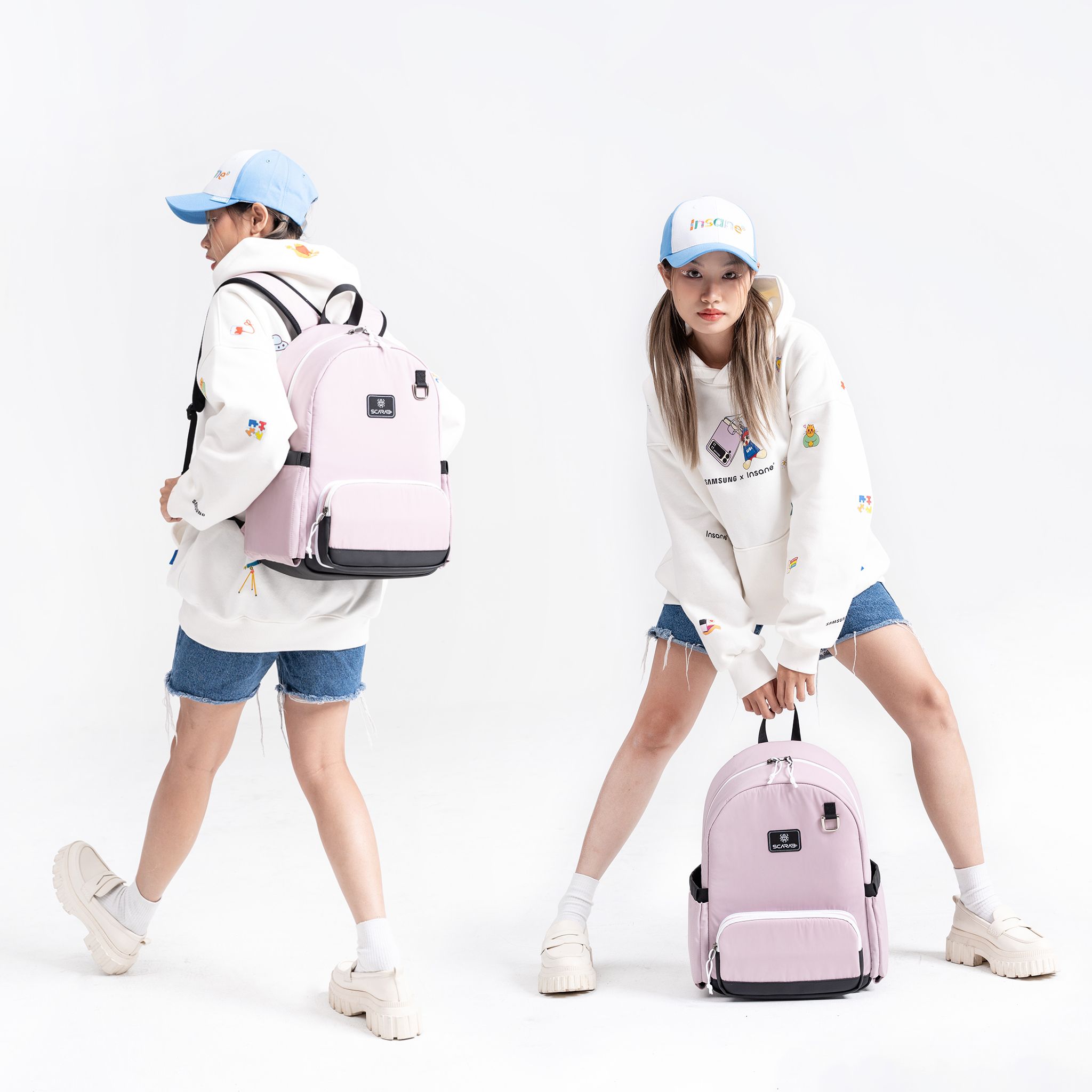  LIGHT BACKPACK-CHARM PINK 