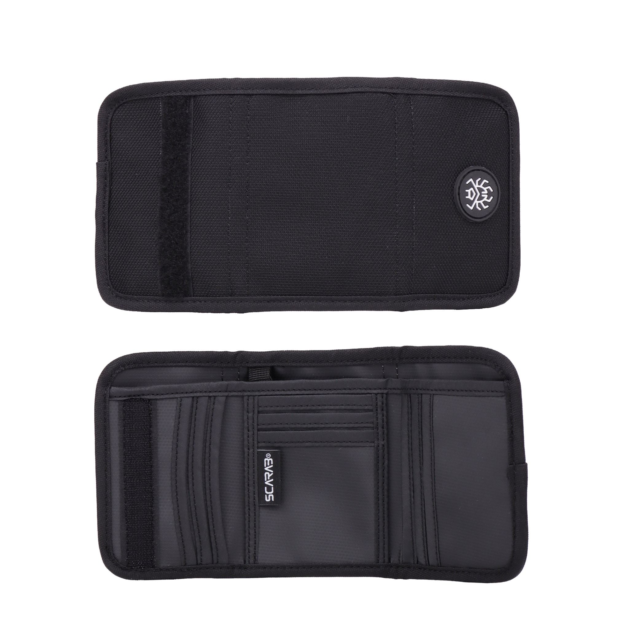  Scarab Trifold Wallet - Black 