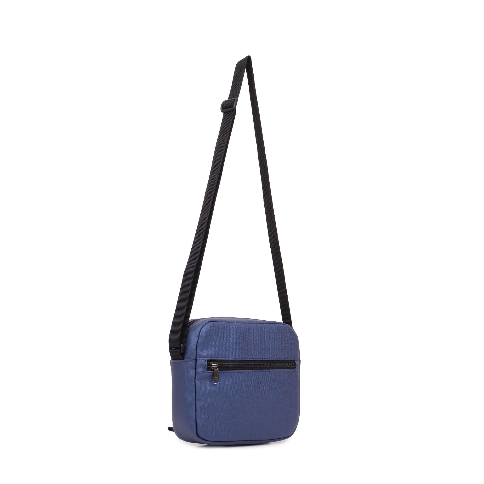  Scarab Urban Leather Shoulder Bag - Navy 