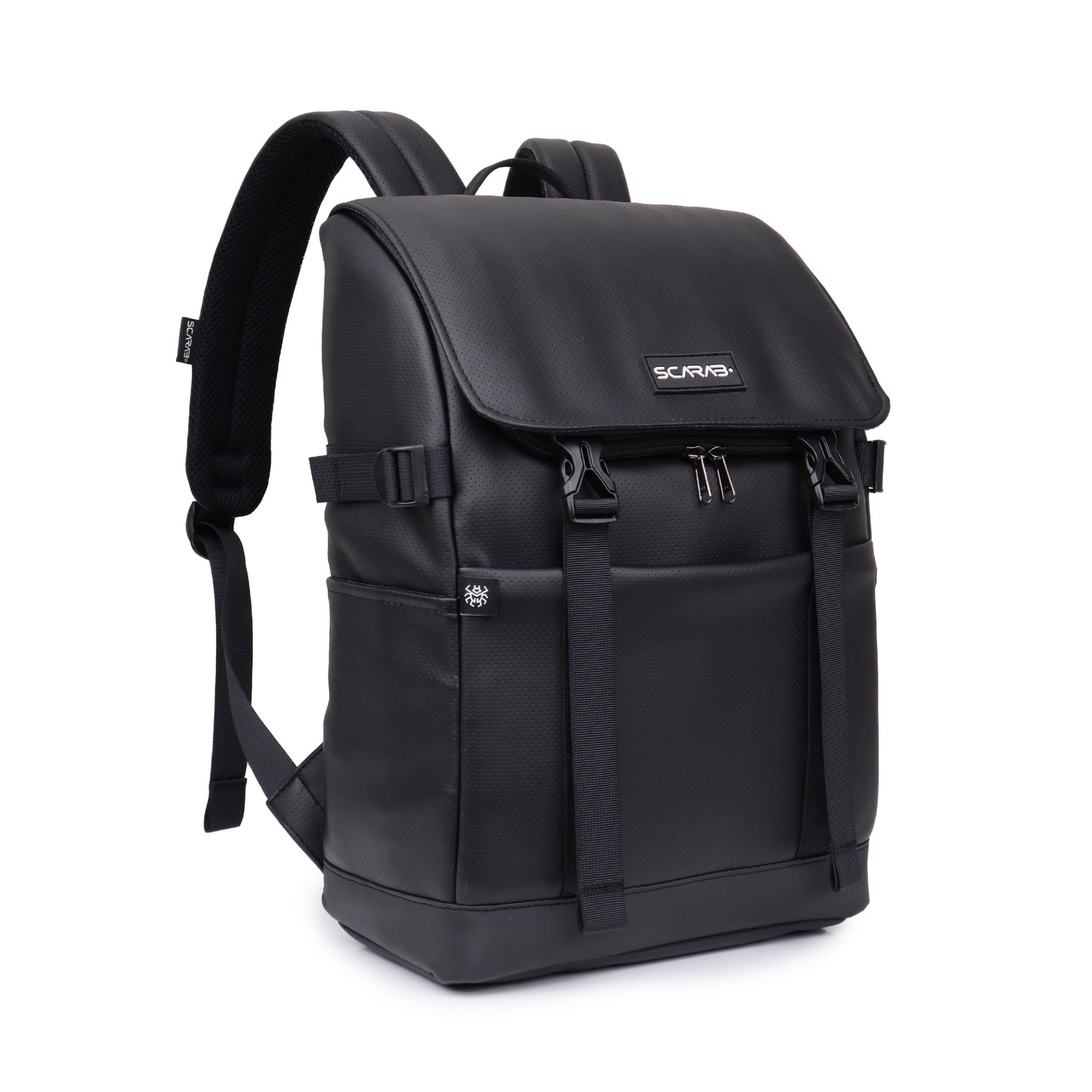  Urban Leather Backpack - Black 