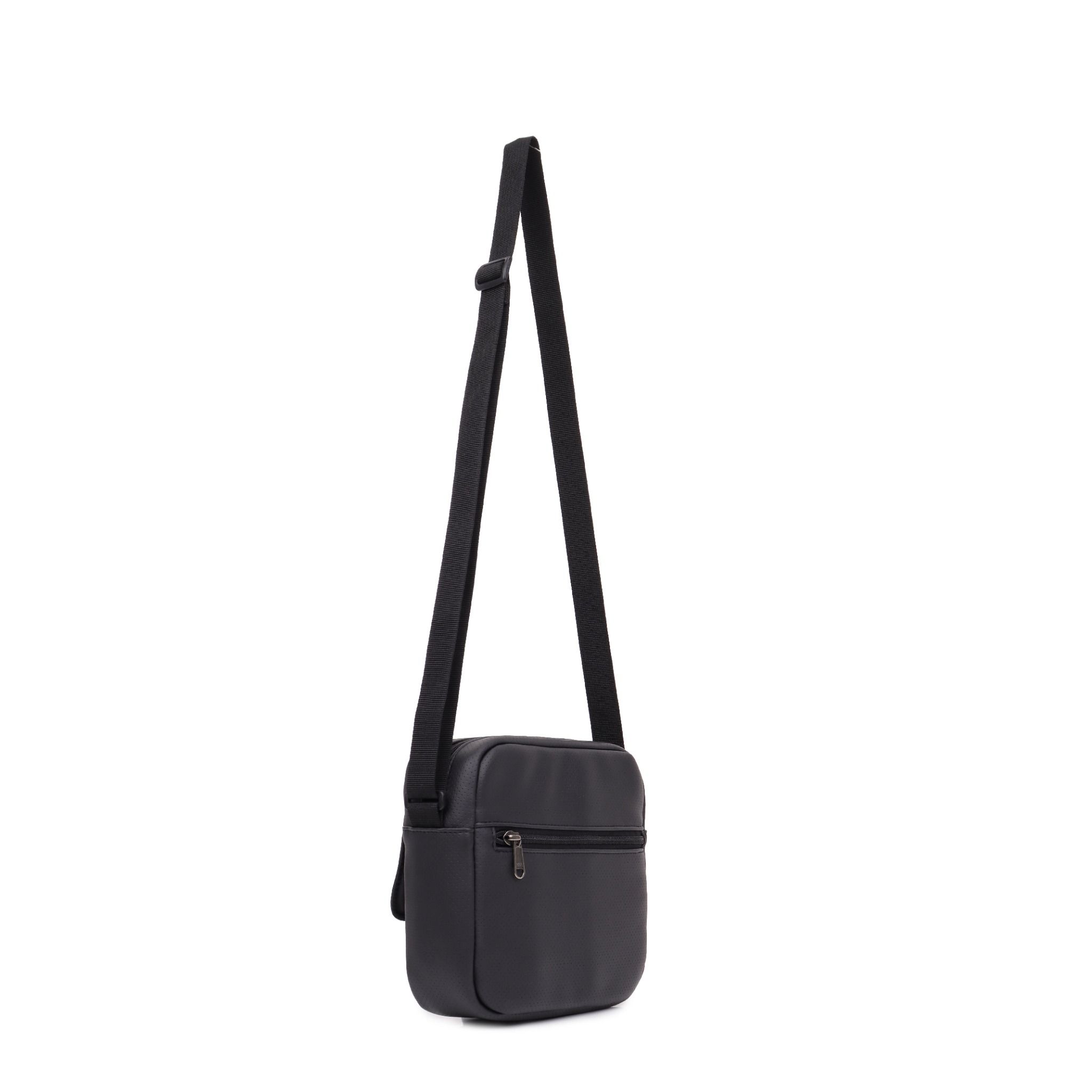  Scarab Urban Leather Shoulder Bag - Black 