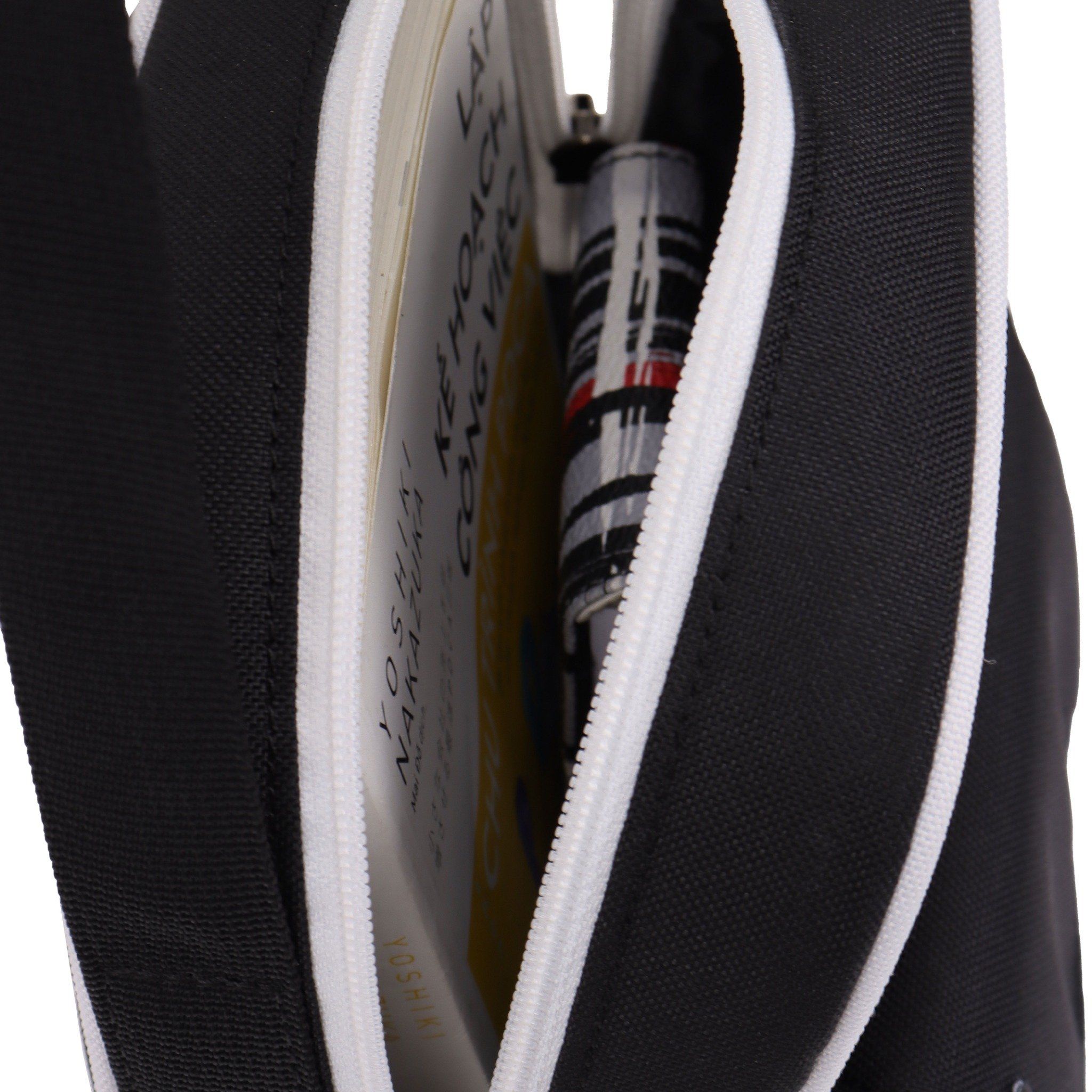  Scarab Daypack Shoulder Bag - Black White 