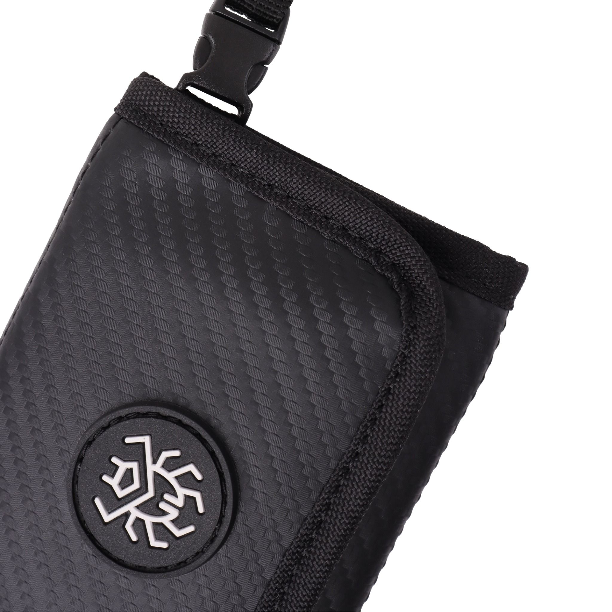  Scarab Trifold Wallet - Black PVC 