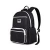  Multi Fabric Backpack - Black White 